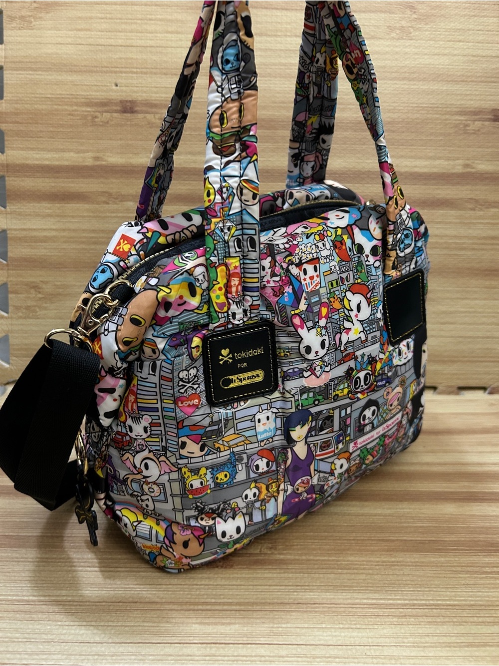 tokidoki for LeSportsac Parigina Tokidopoli Satchel Bag 3286 P510 - Picture 3 of 16